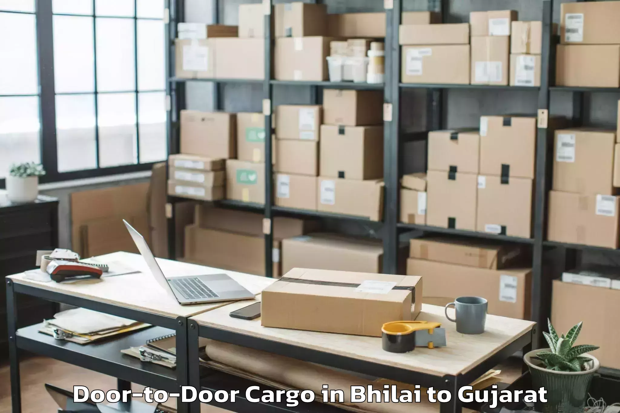 Easy Bhilai to Gussar Door To Door Cargo Booking